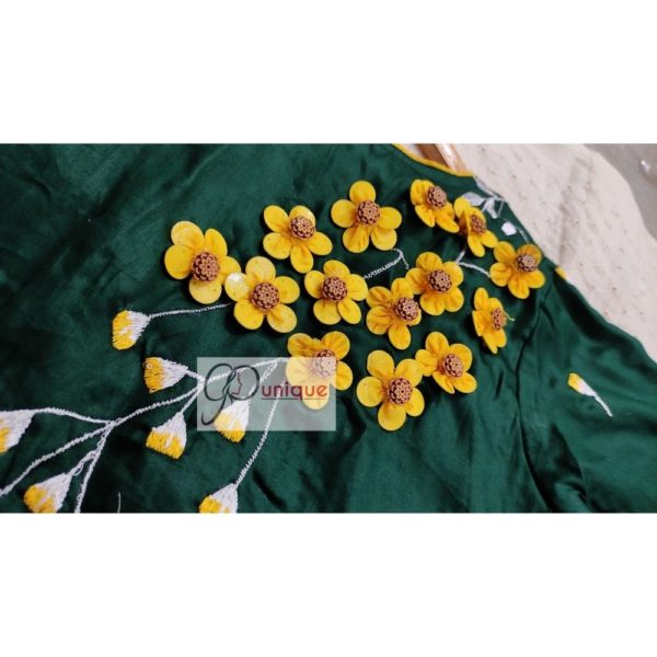 green cotton silk with kagoj full 3d embroidery blouse2(1)