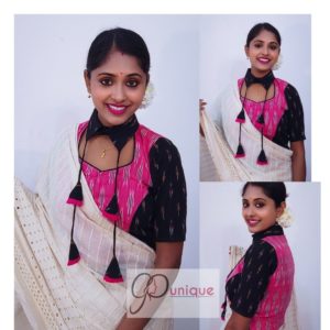 pink and black itkot with collar with latkan croptop(1)