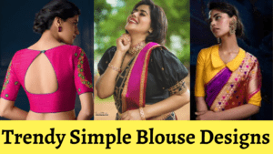 trendy simple blouse designs