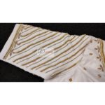 white body golden beads with white pearl maggam work blouse5