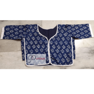 Blue Ajrak Croptop 2