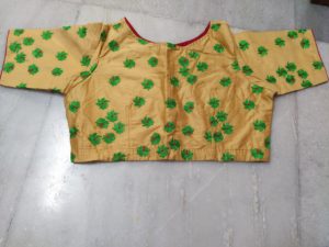 Green Shiuli Embroidery Design