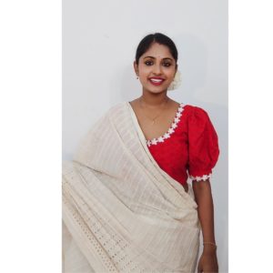 Puff Sleeve cotton Blouses For women | Wear With Saree