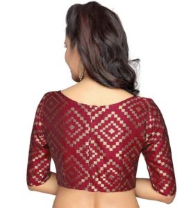 maroon silk blouse for saree
