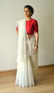 cotton silk saree blouse designs