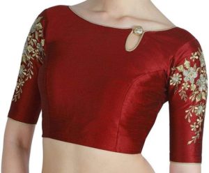 raw silk blouse designs