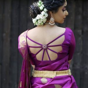 beautiful back design blouse for wedding