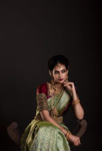 maroon maggam work saree blouse design for wedding