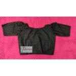 black hakoba with hand embroidery with lace blouse 3