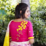 rani cotton silk with 3d embroidery blouse