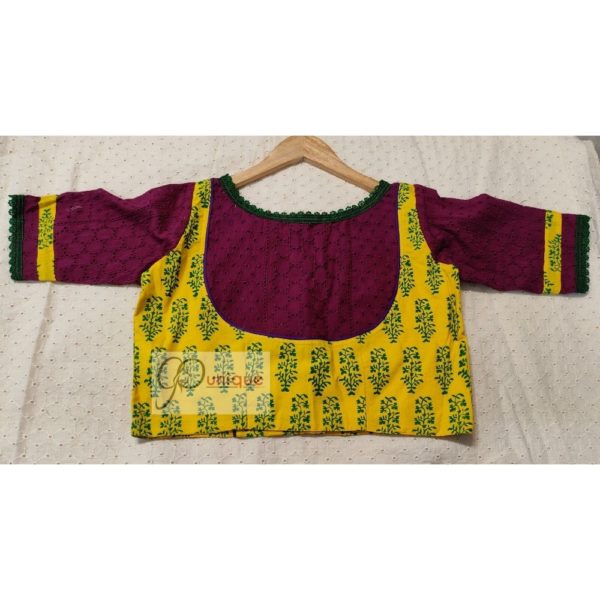 yellow ajrak with violet hakoba with green lace blouse3
