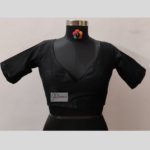 black cotton silk backlace blouse with latkan copy